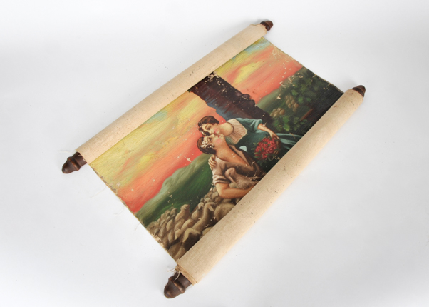 Antique Greek Decorative Art Scroll