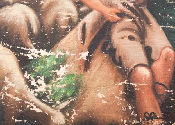 Antique Greek Decorative Art Scroll