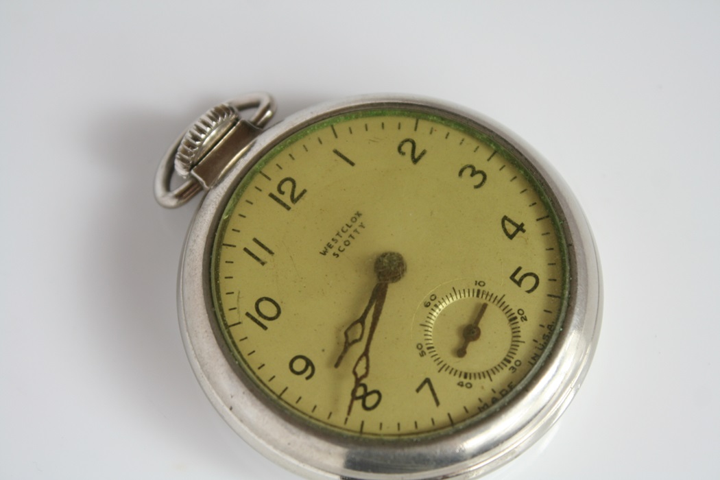 Vintage Westclox Scotty Pocket  Watch