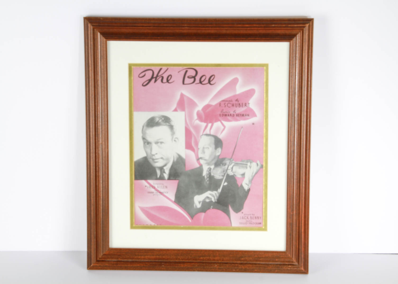 Framed Vintage "The Bee" Concert Poster