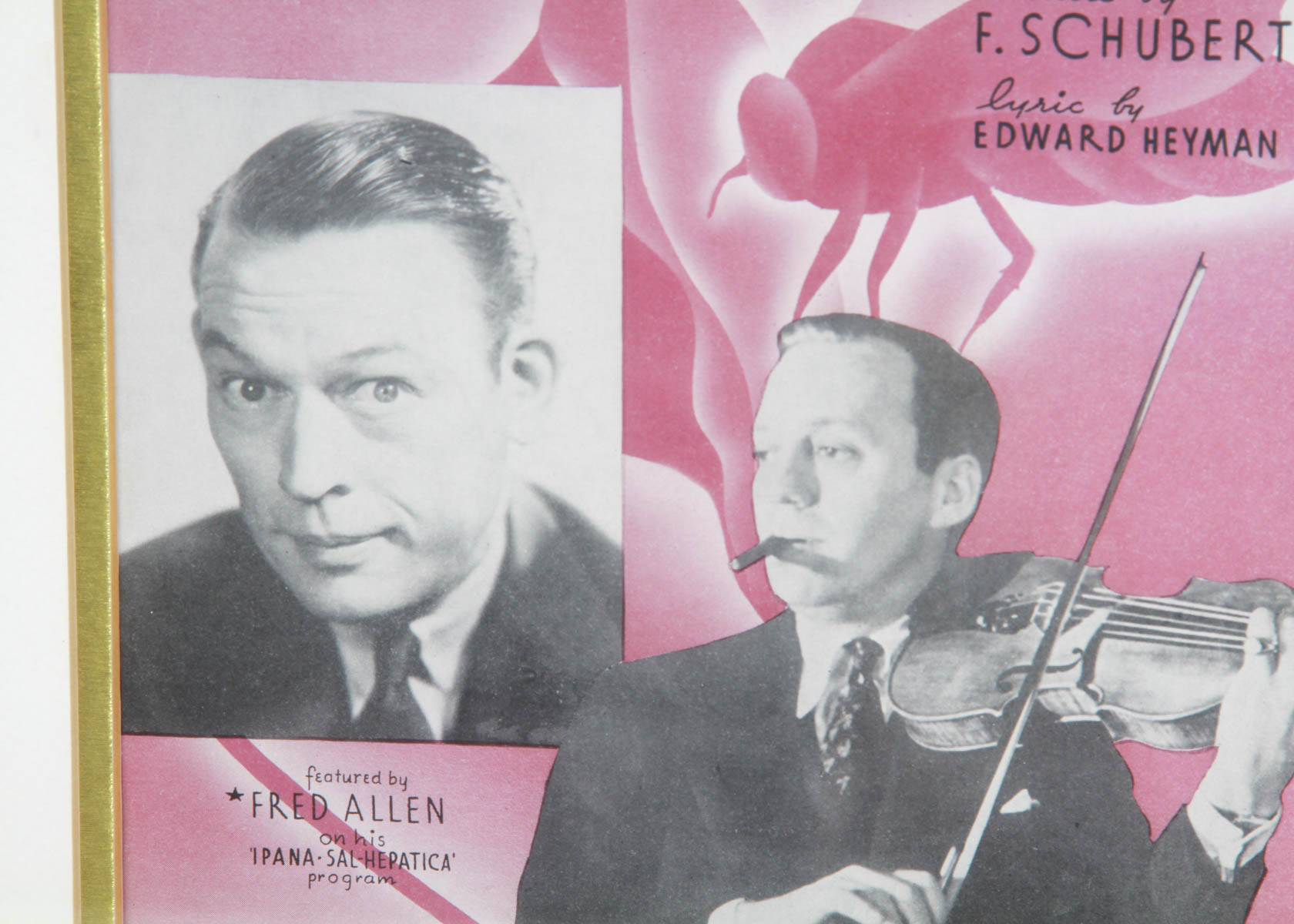 Framed Vintage "The Bee" Concert Poster