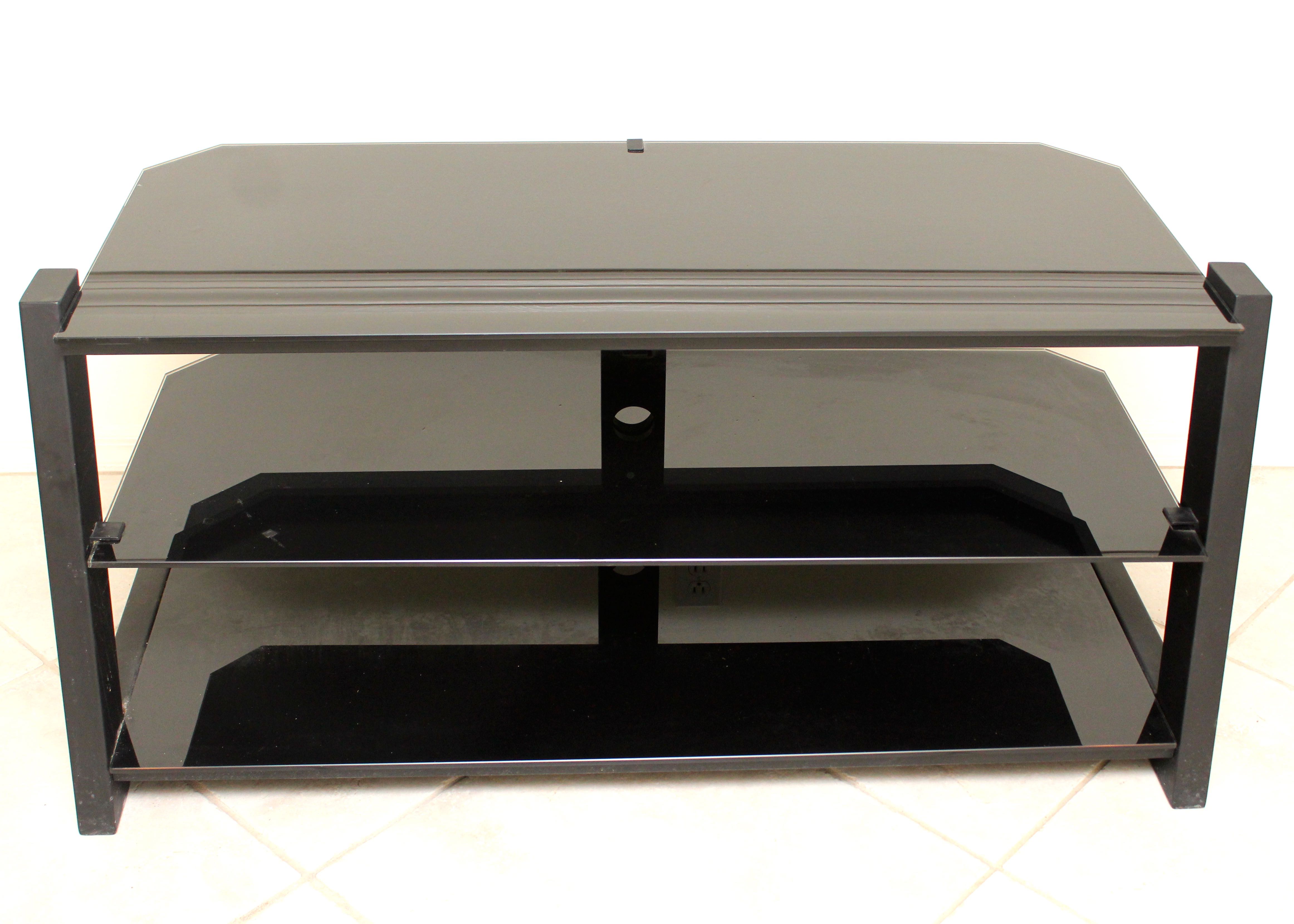 Metal And Glass Entertainment Console