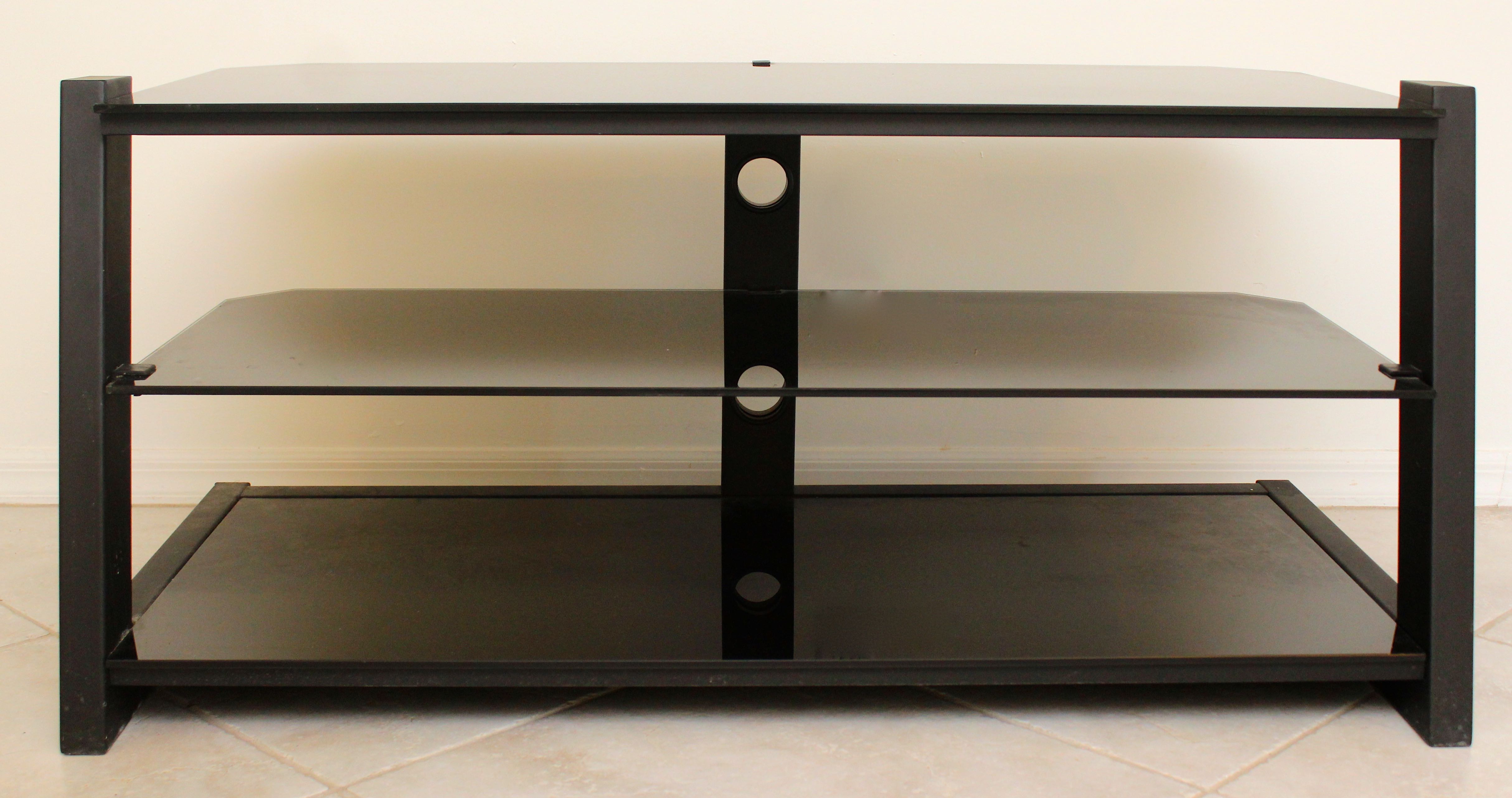 Metal And Glass Entertainment Console
