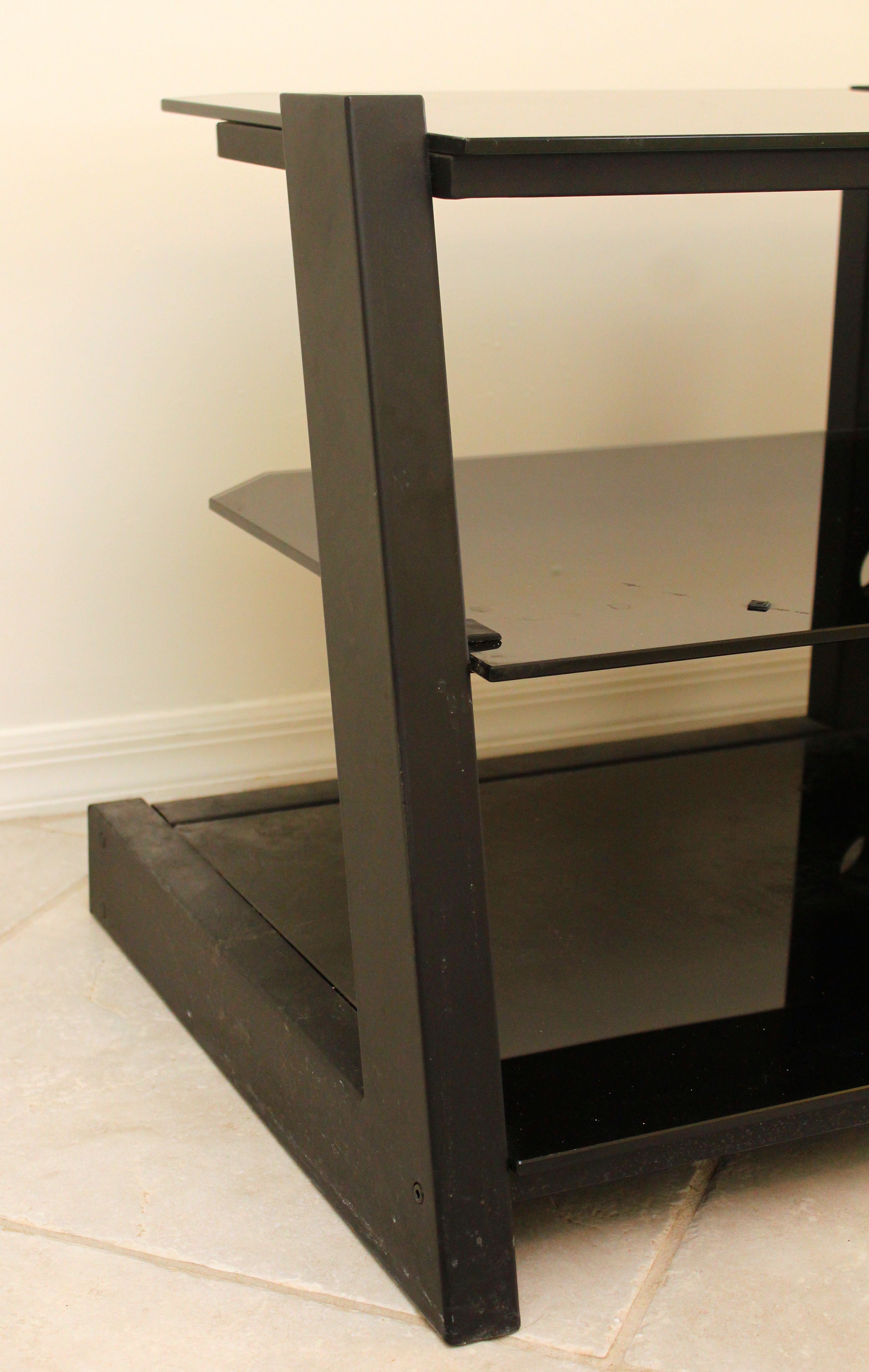 Metal And Glass Entertainment Console