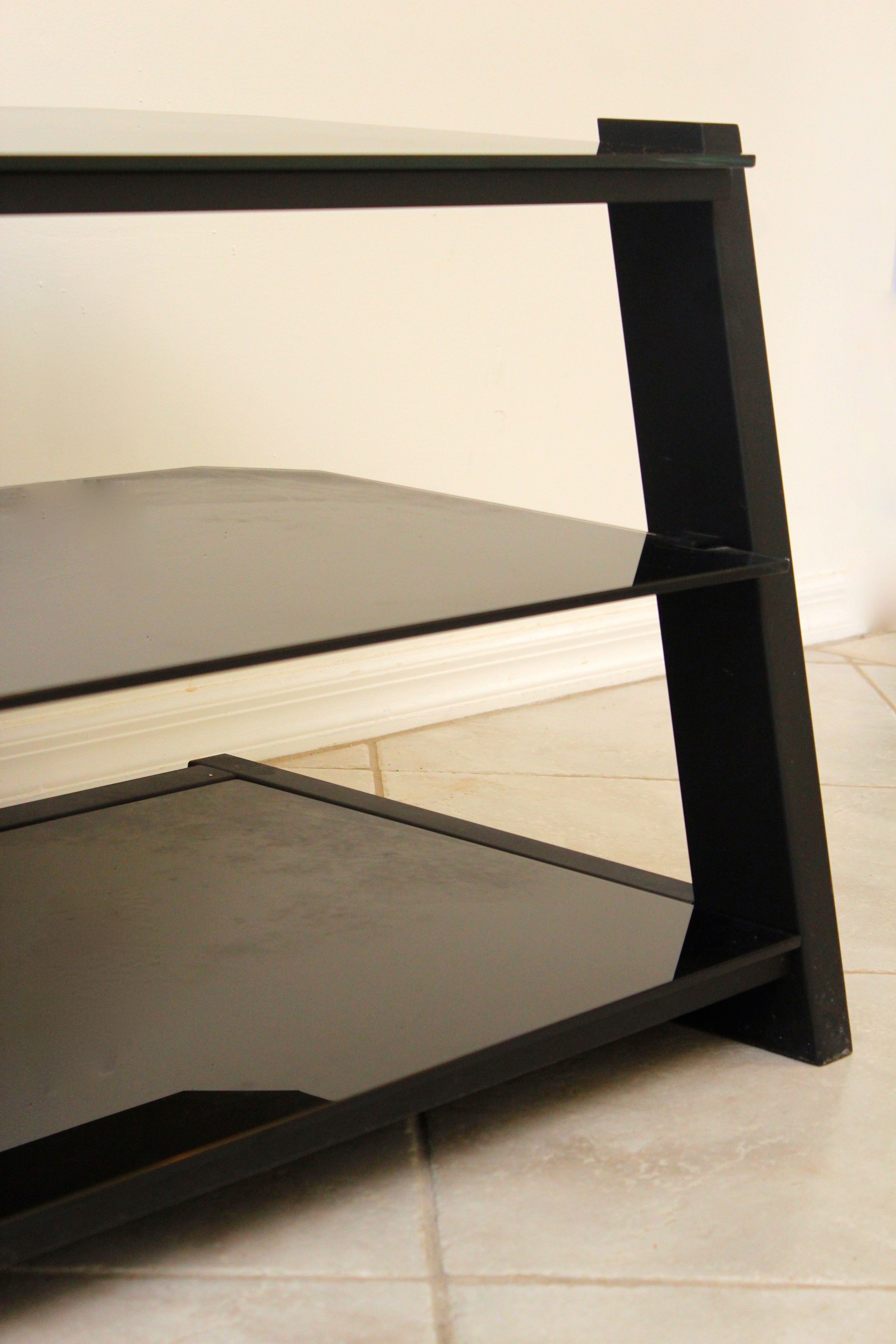 Metal And Glass Entertainment Console