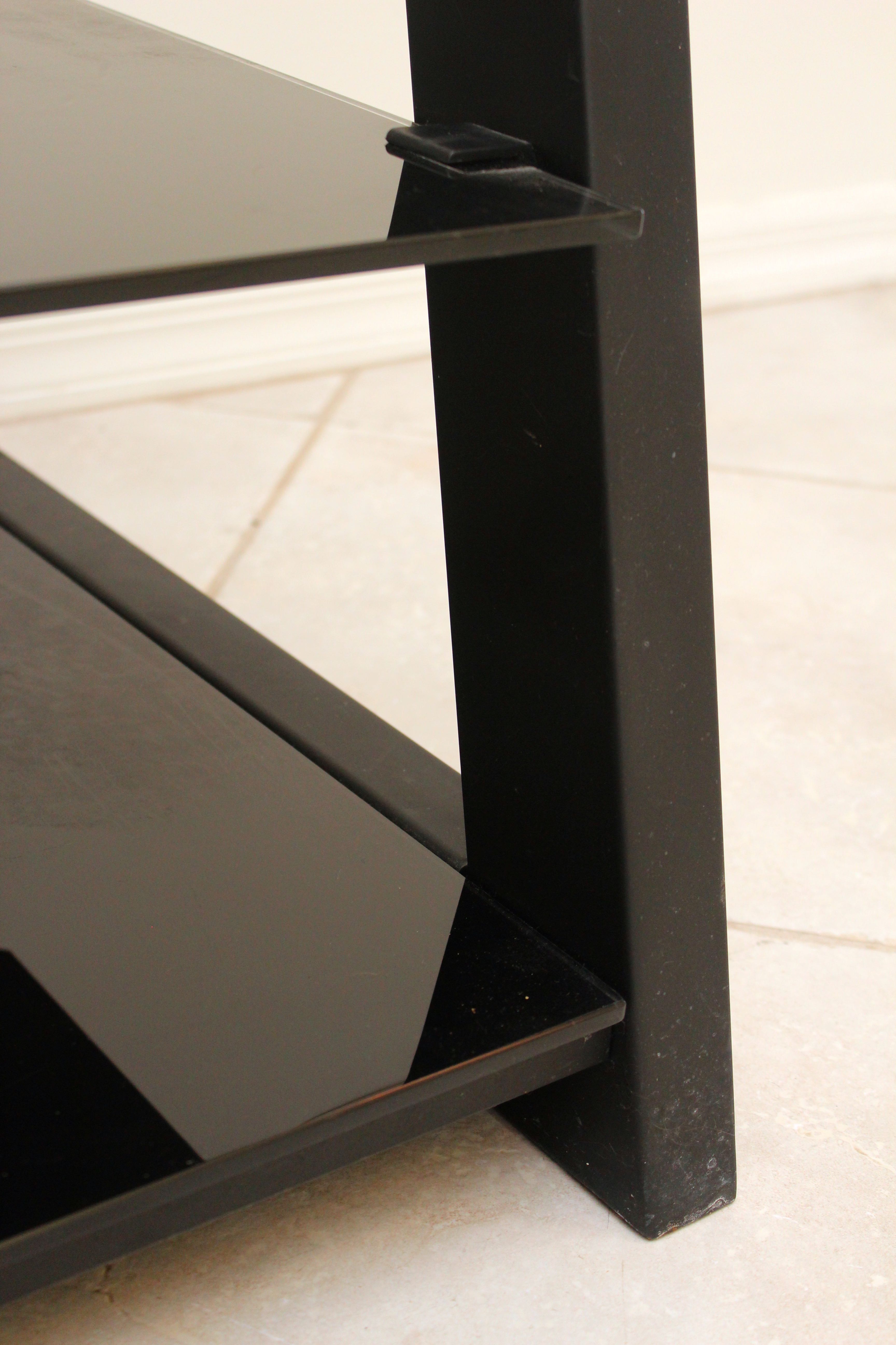 Metal And Glass Entertainment Console