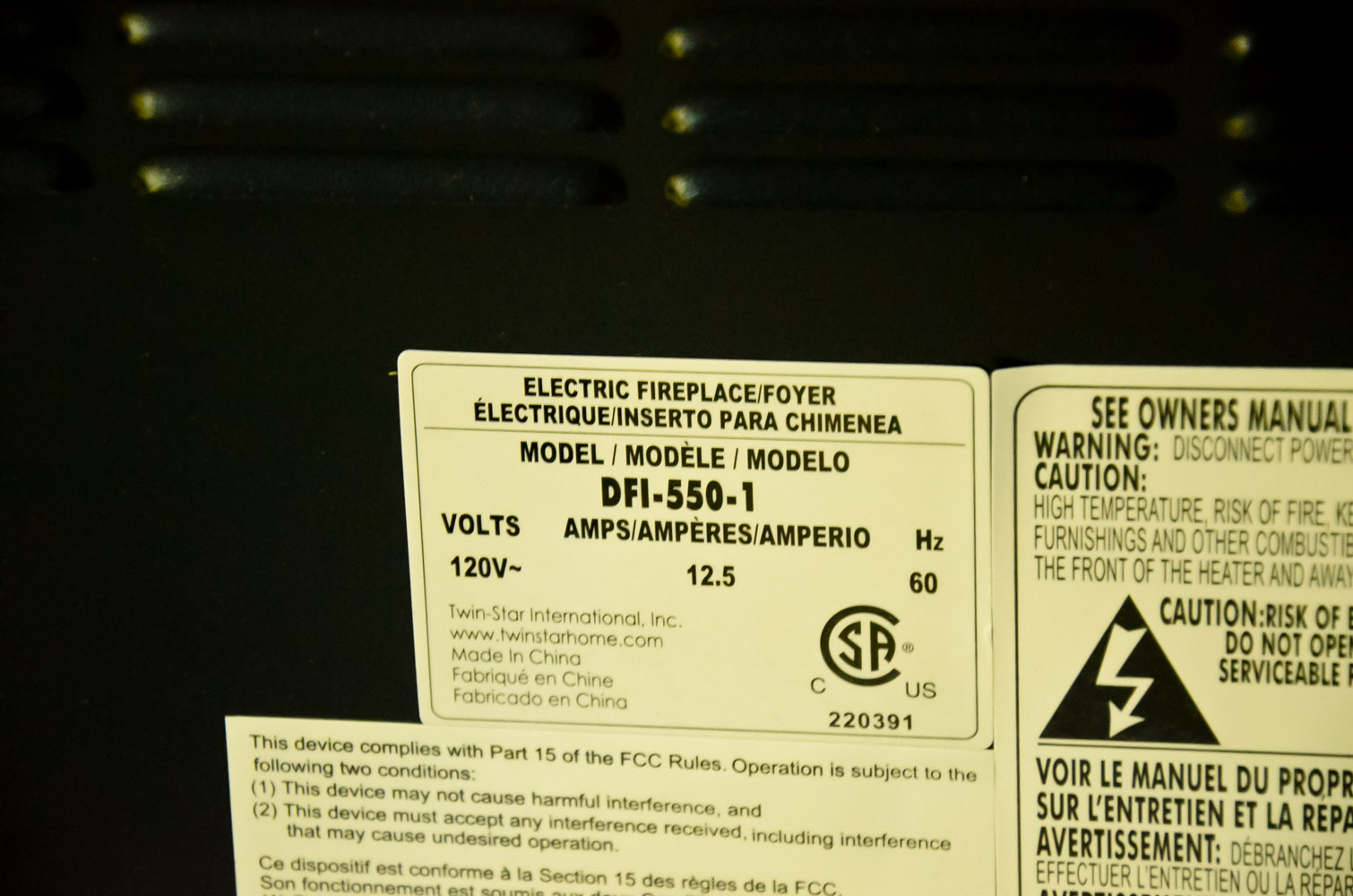 Duraflame Electric Fireplace