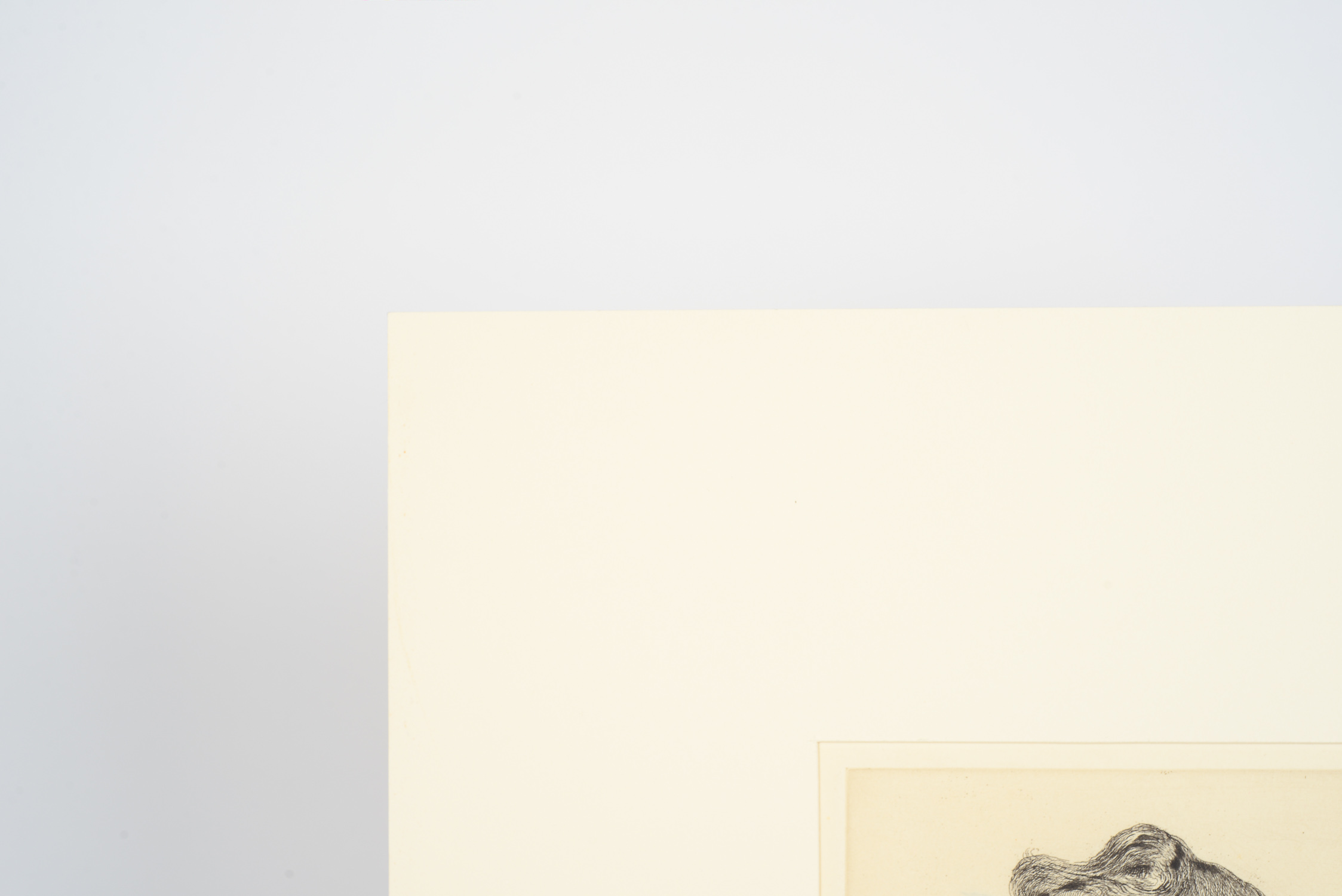 Signed A. Hugh Fisher Portrait of George Russell Etching