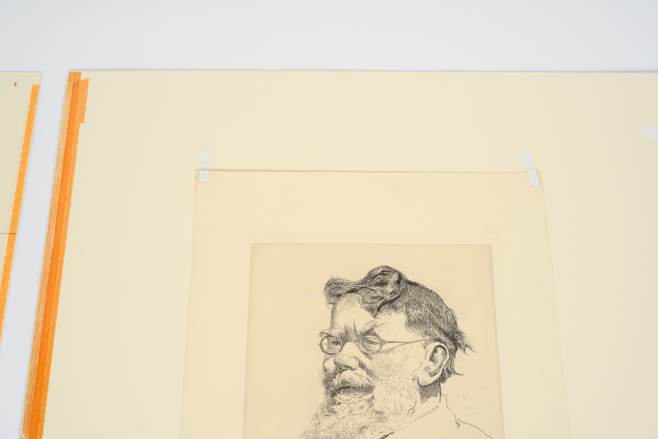 Signed A. Hugh Fisher Portrait of George Russell Etching