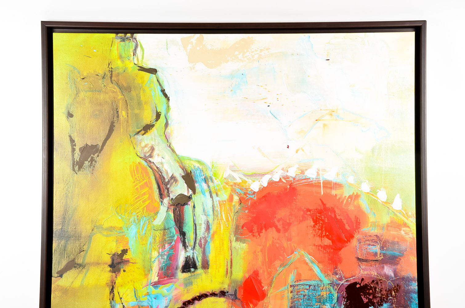 Contemporary Large Framed Abstract Giclee After Albert Pyne