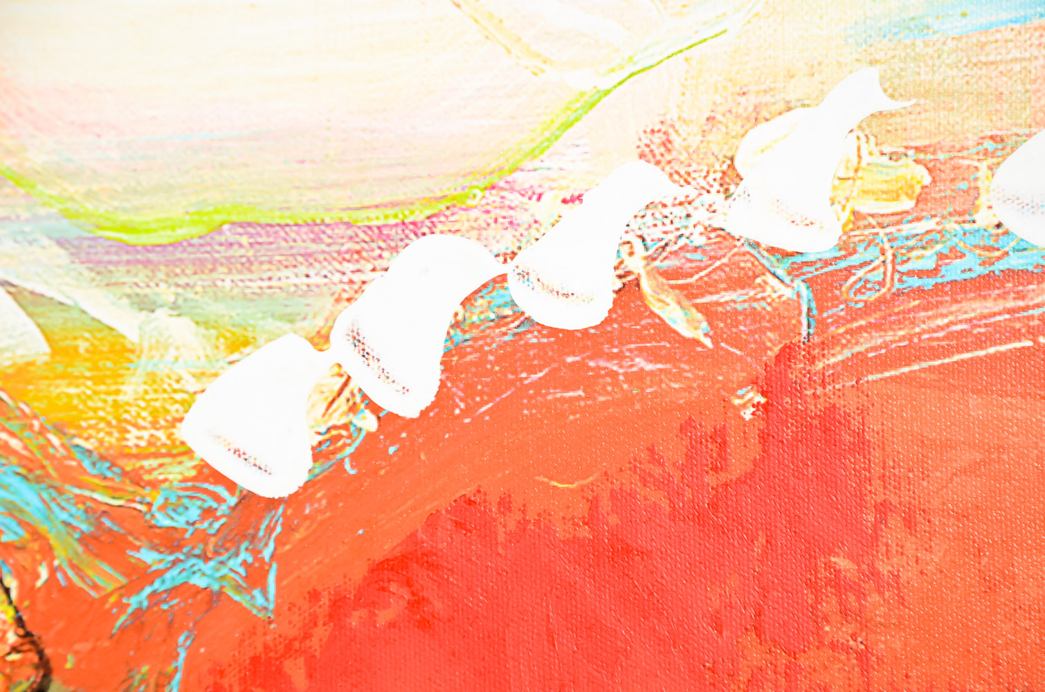 Contemporary Large Framed Abstract Giclee After Albert Pyne