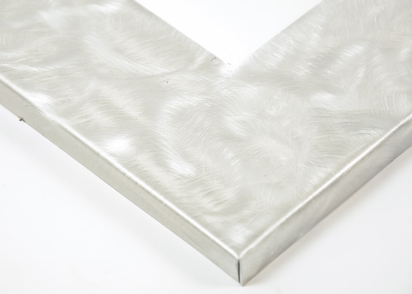 Pair of Brushed Aluminium and Glass Mirrors by Holly Olinger