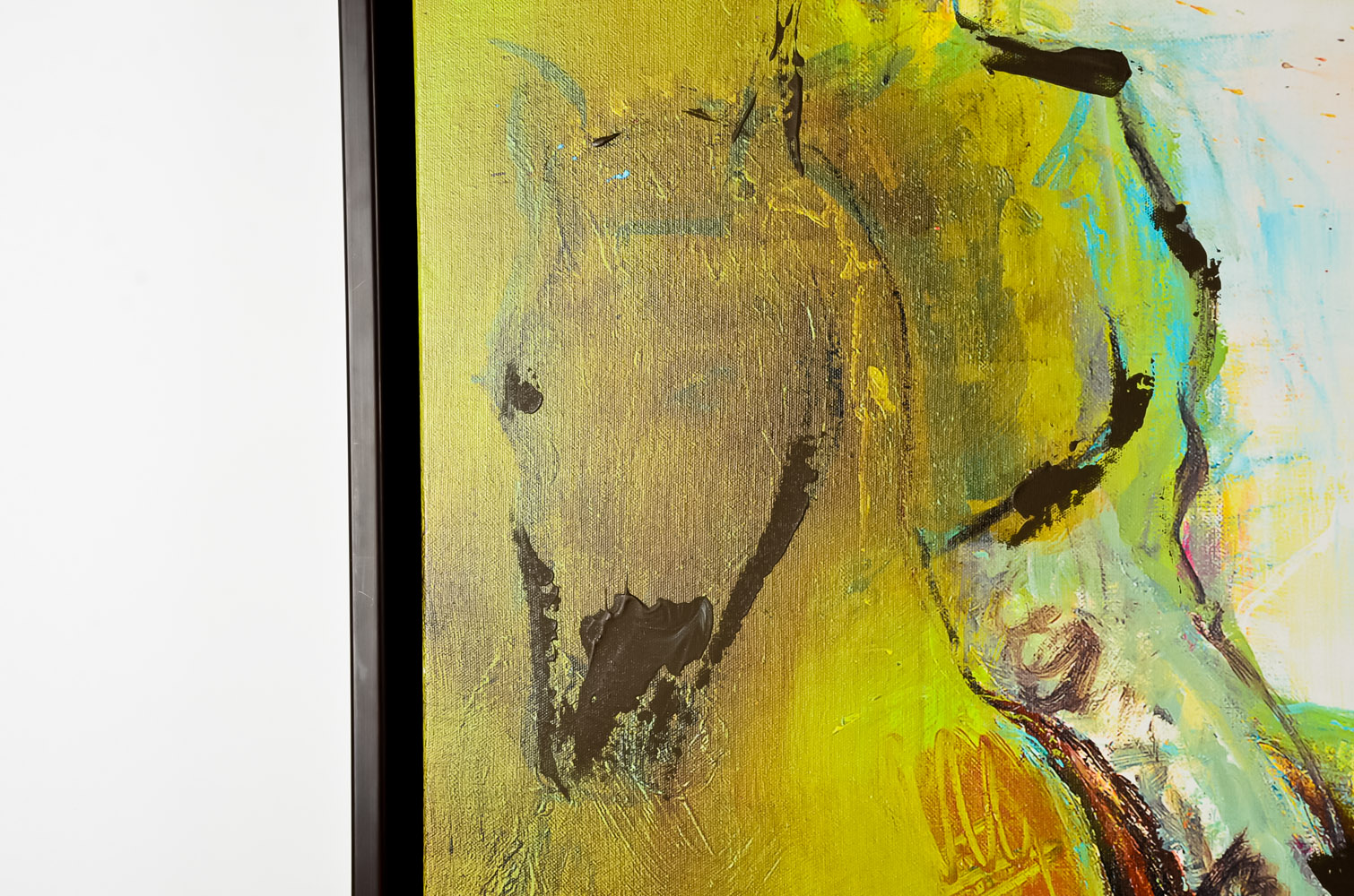 Contemporary Large Framed Abstract Giclee After Albert Pyne