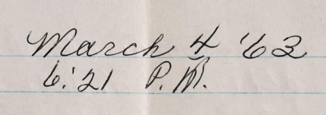 Handwritten Letter from Pen-Pal Muriel Odden to Shirley Mason