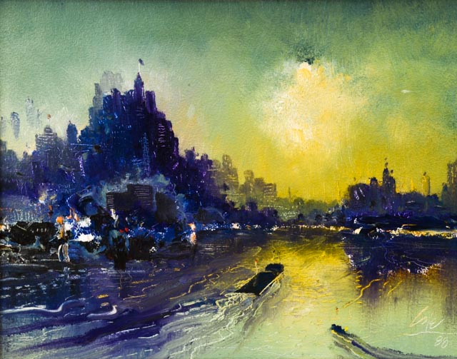 Original Oil On Board by William Cole