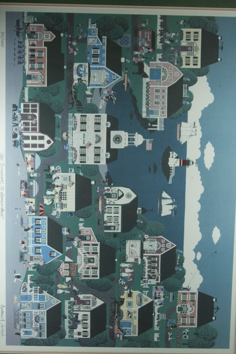 Cynthia & Christopher Framed Offset Lithograph