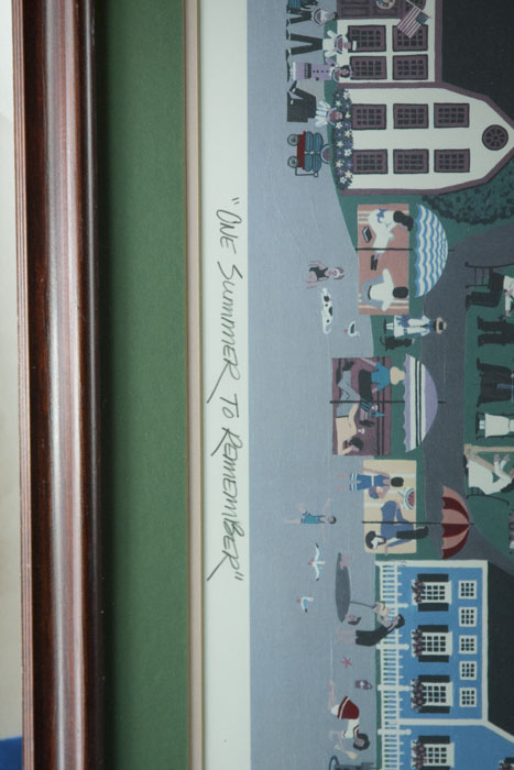 Cynthia & Christopher Framed Offset Lithograph