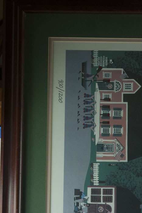 Cynthia & Christopher Framed Offset Lithograph