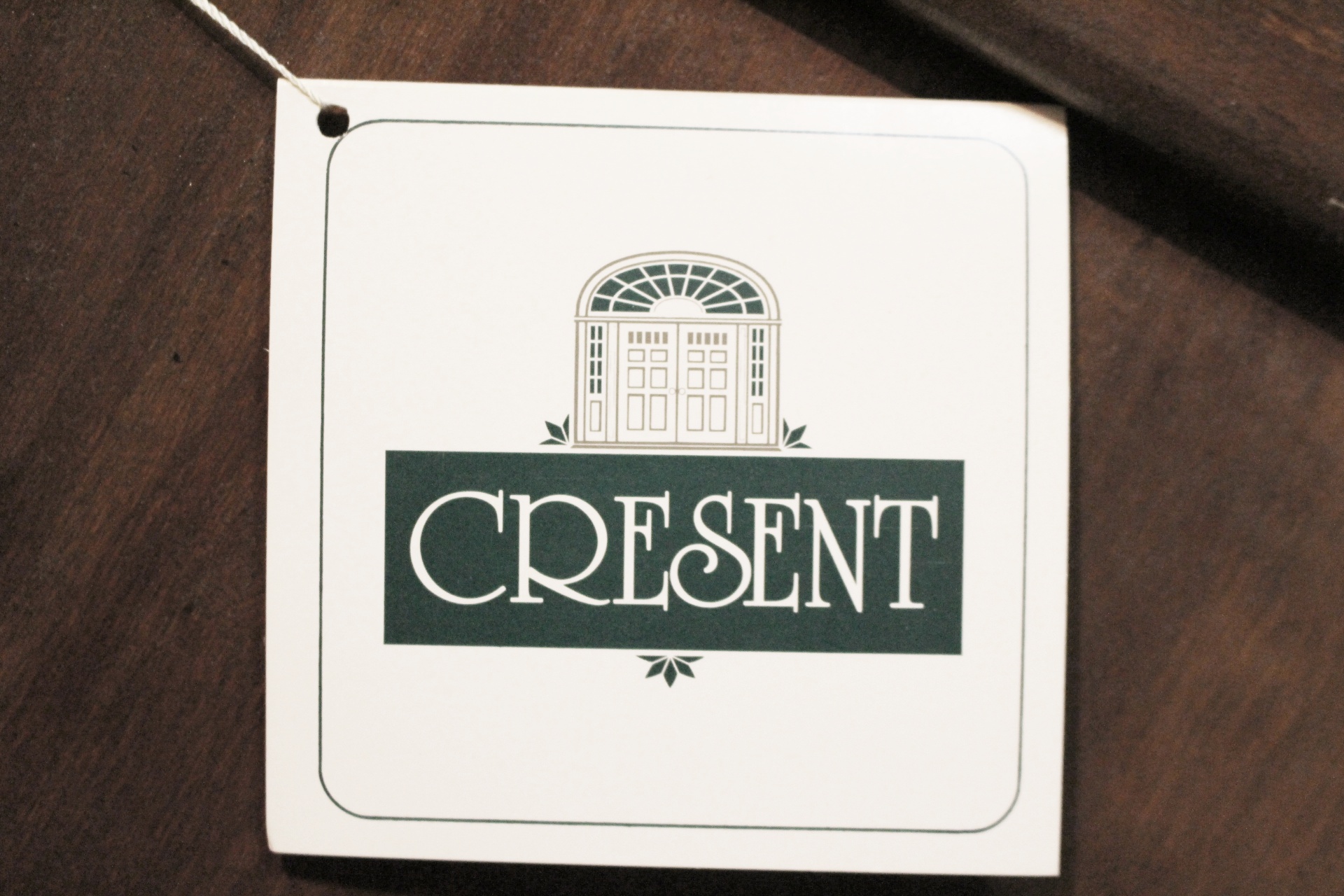 Crescent Queen Cherry Four Poster Bed Frame w/ Brass Medallions