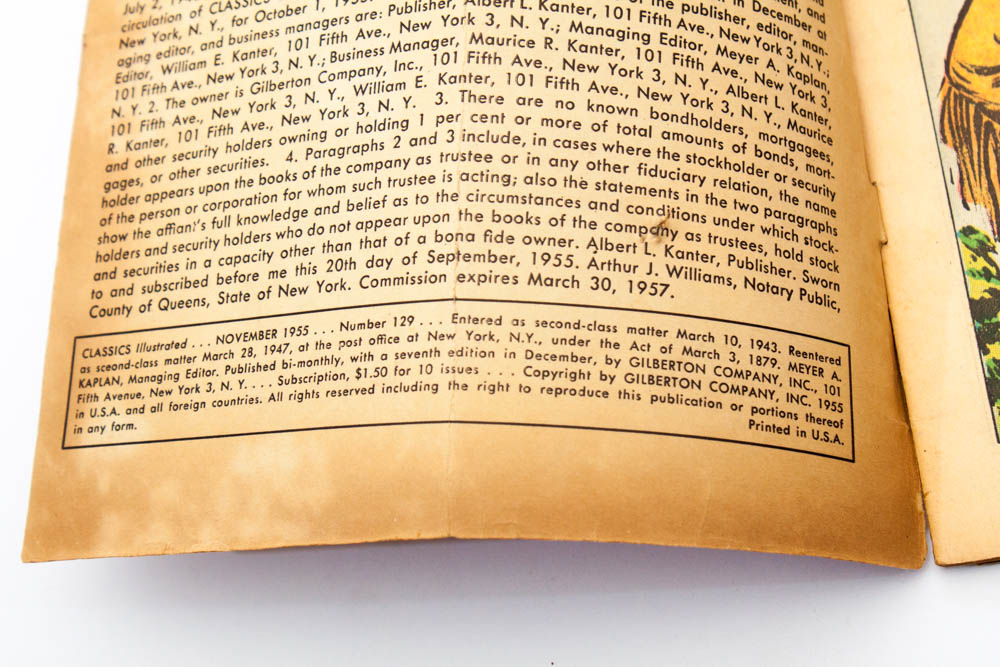 Vintage Classics Illustrated Davy  Crockett