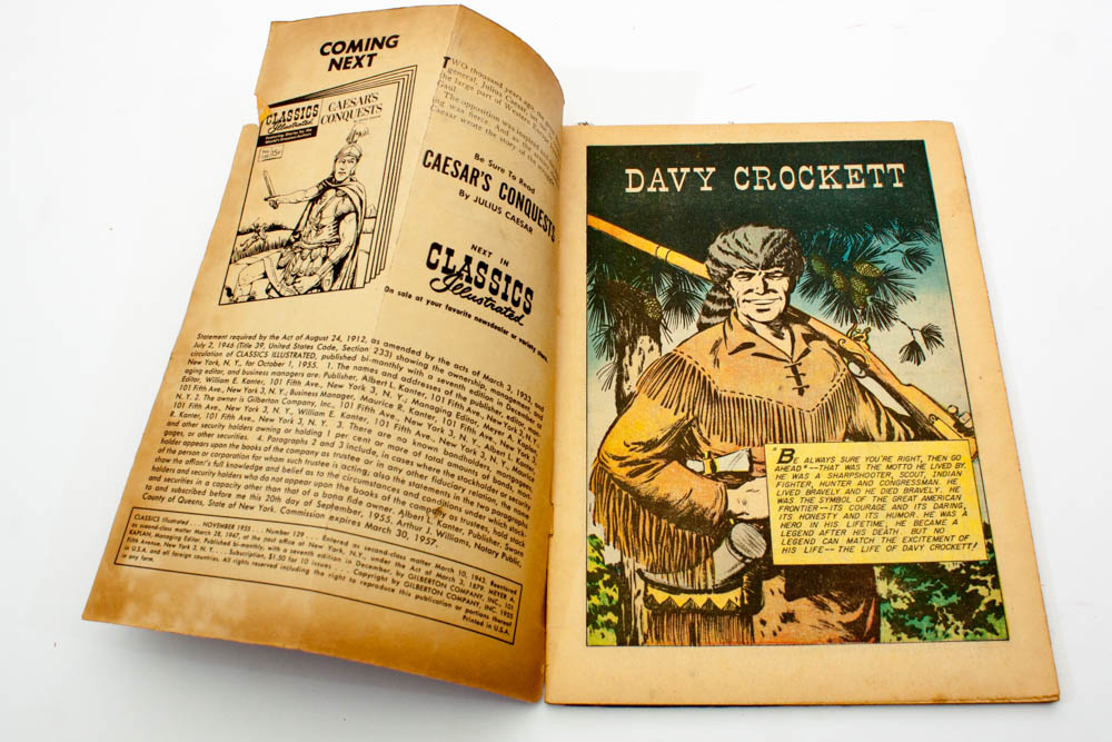 Vintage Classics Illustrated Davy  Crockett