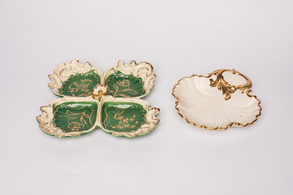 Grouping of Vintage Scalloped Dishes
