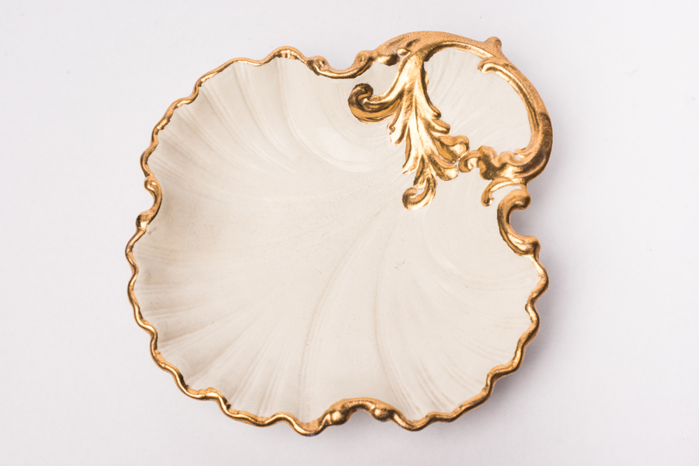 Grouping of Vintage Scalloped Dishes