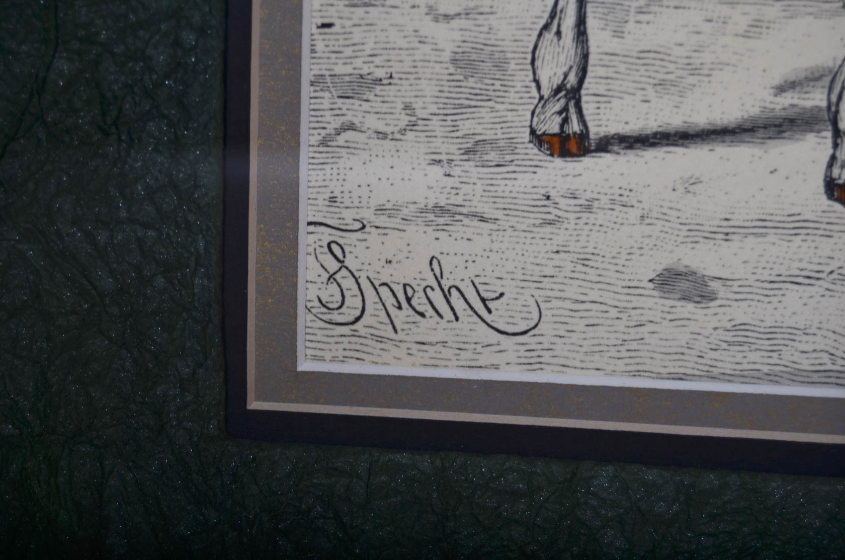 Pair of Antique Frederich Specht Engravings