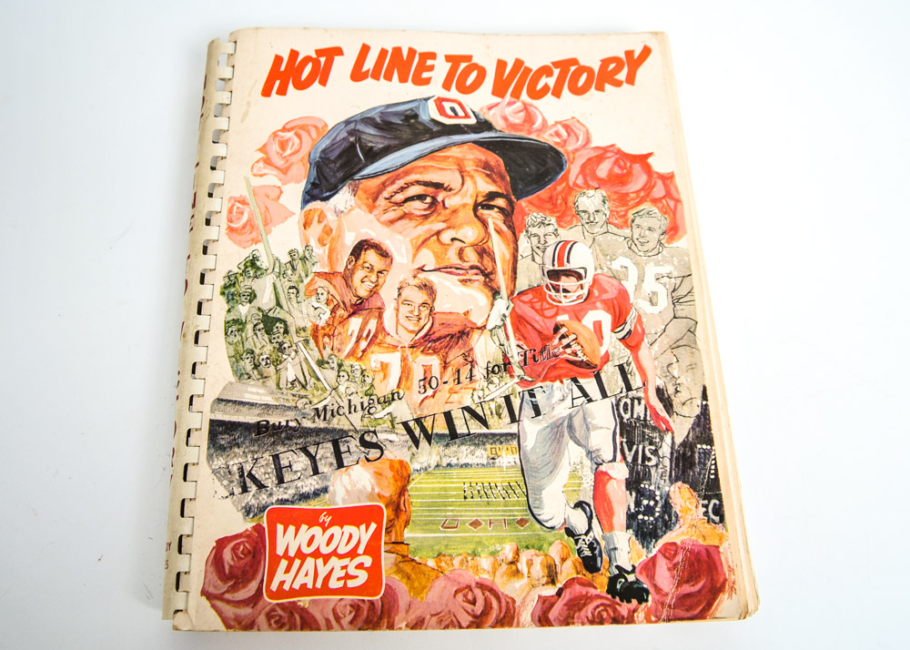 Signed Woody Hayes Ohio State Football Playbook