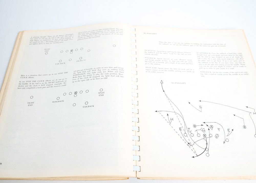 Signed Woody Hayes Ohio State Football Playbook
