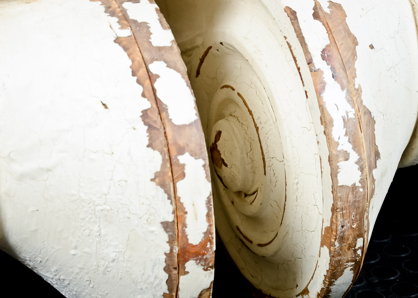 Restoration Hardware Distressed Ionic Capital Coffee Tables