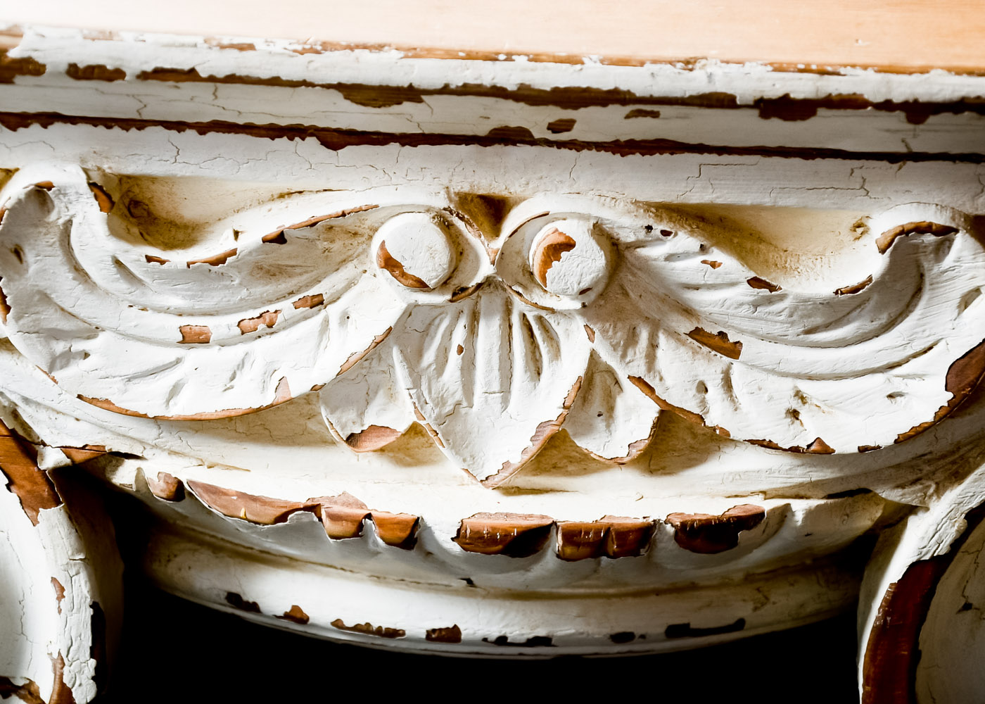 Restoration Hardware Distressed Ionic Capital Coffee Tables