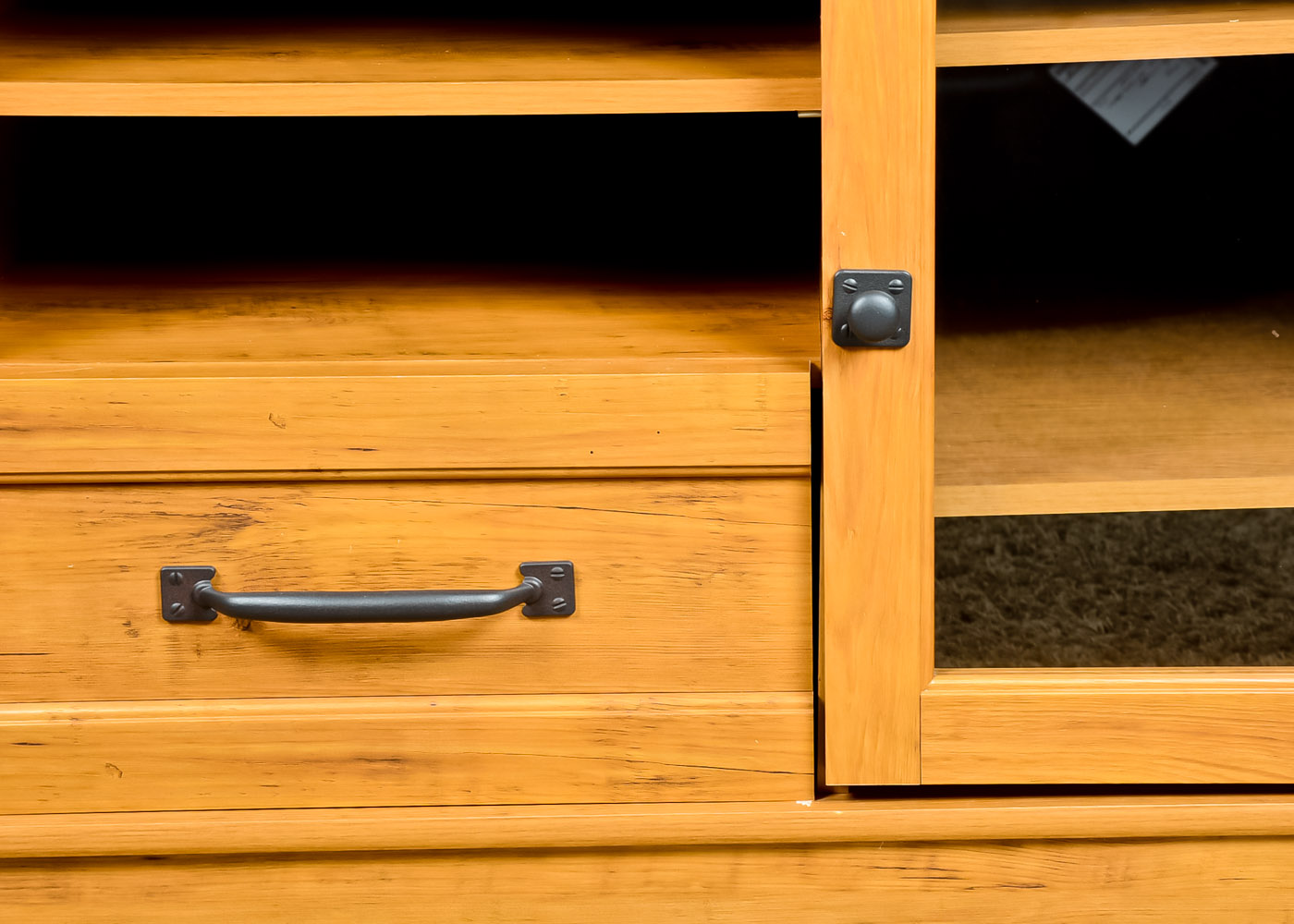 Solid Oak Entertainment Center