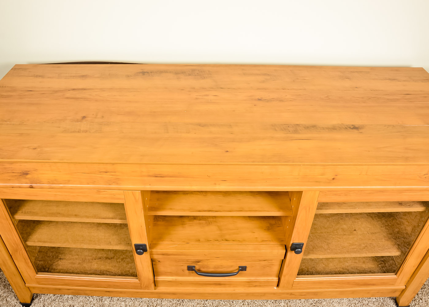 Solid Oak Entertainment Center