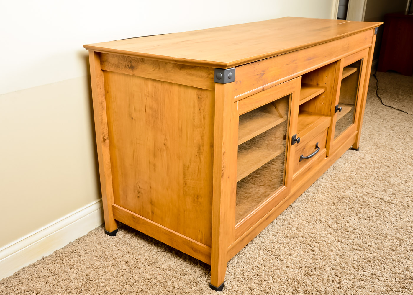 Solid Oak Entertainment Center
