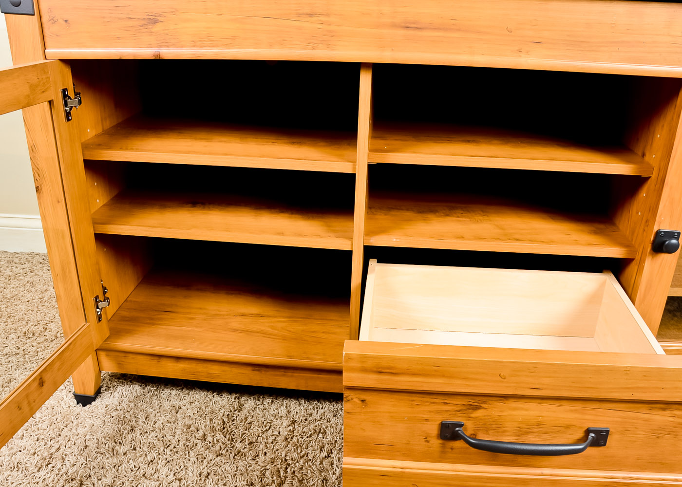 Solid Oak Entertainment Center