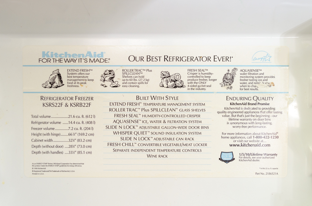 KitchenAid Superba Refrigerator