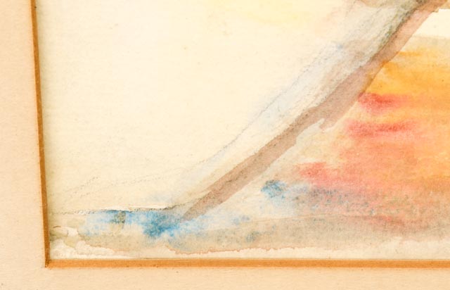 Original Watercolor of Florence Scene by Gertrude Sanderson