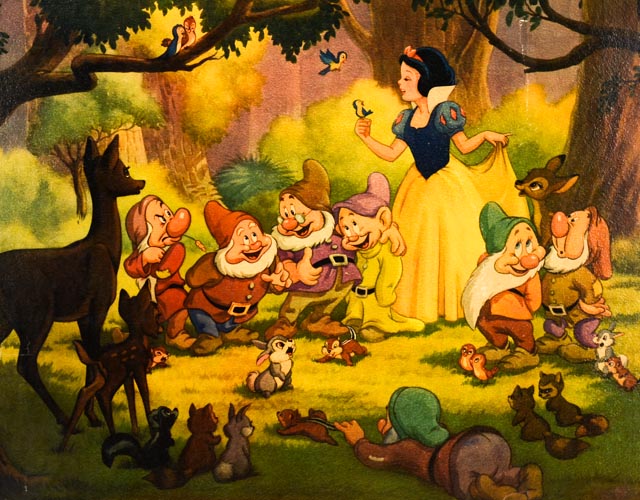 Snow White and the Seven Dwarfs "Good Friends All" Print