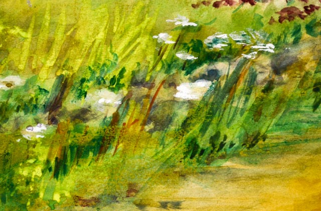 Original Watercolor "Dr. Moffatt House" by Gertrude F. Sanderson