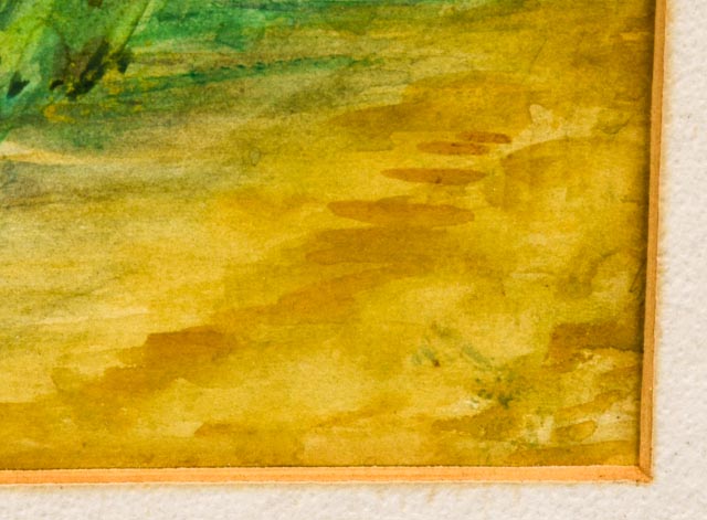 Original Watercolor "Dr. Moffatt House" by Gertrude F. Sanderson