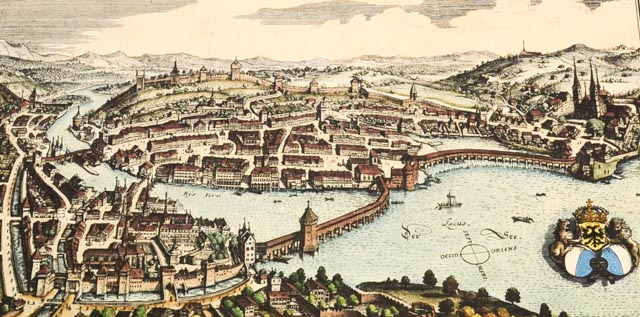 1983 Calendar with Antique German Map Prints