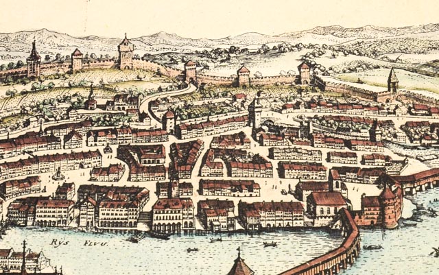 1983 Calendar with Antique German Map Prints