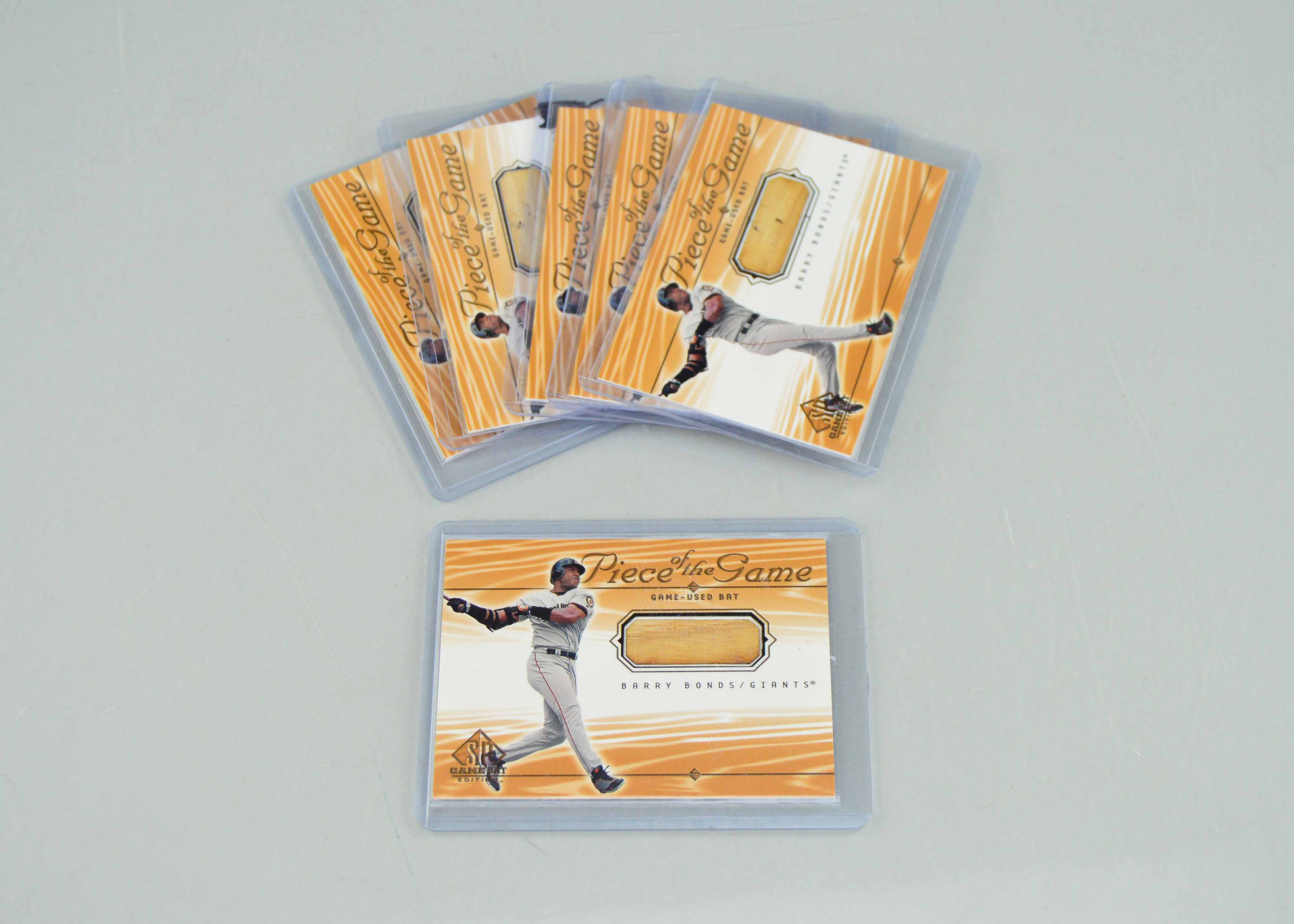 Group of Barry Bonds Upper Deck "Piece of the Game" Cards