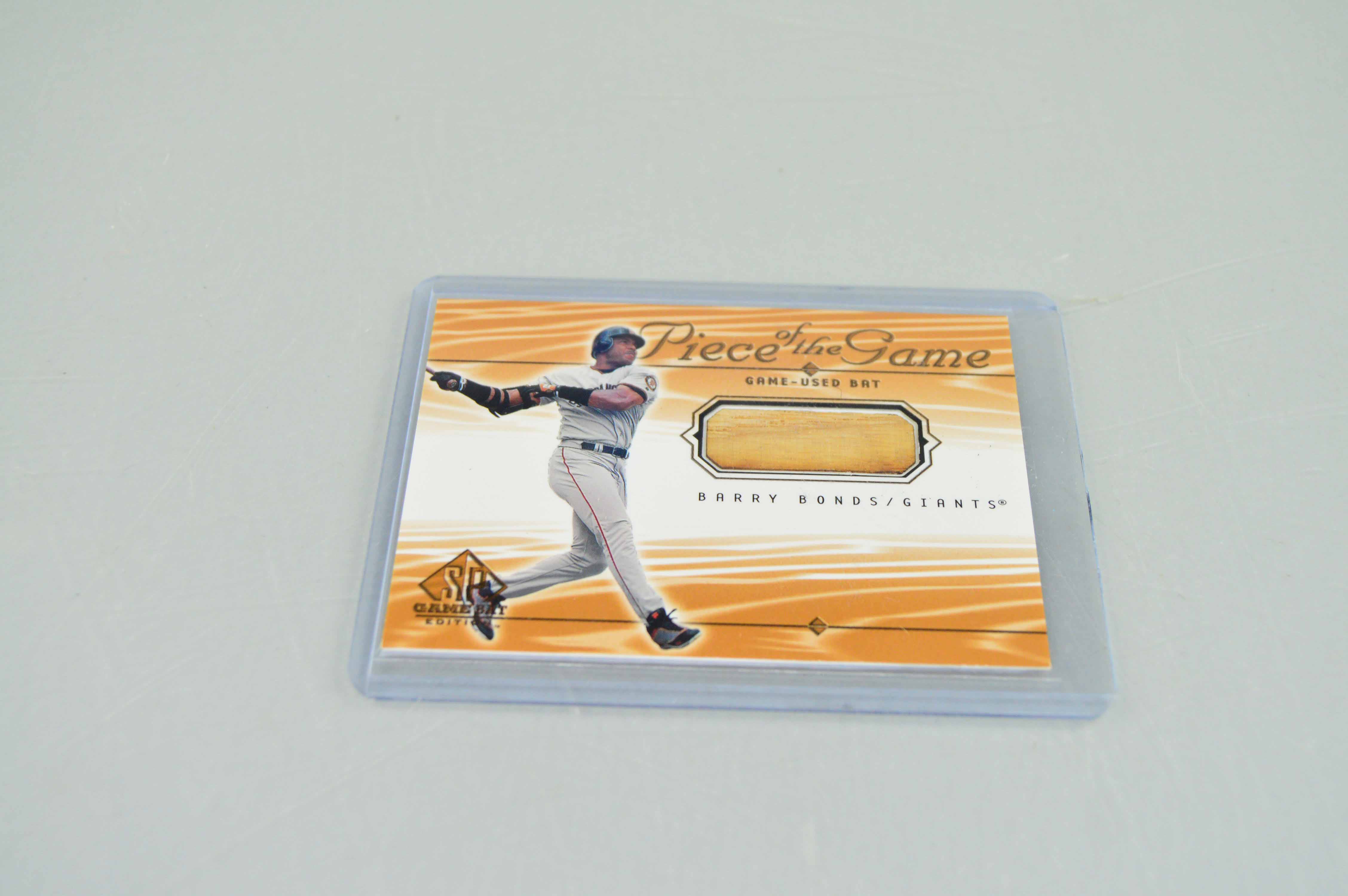 Group of Barry Bonds Upper Deck "Piece of the Game" Cards