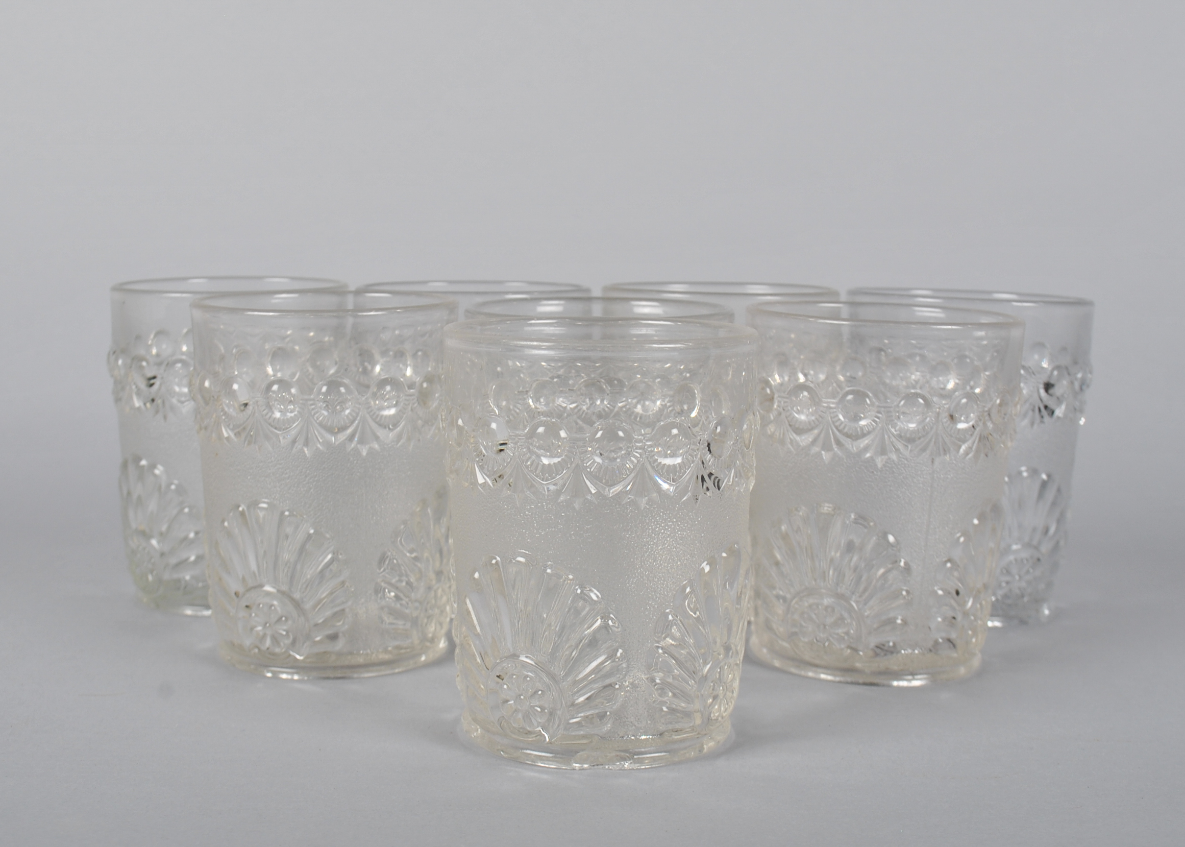 Vintage Clear Glass Tumbler Set