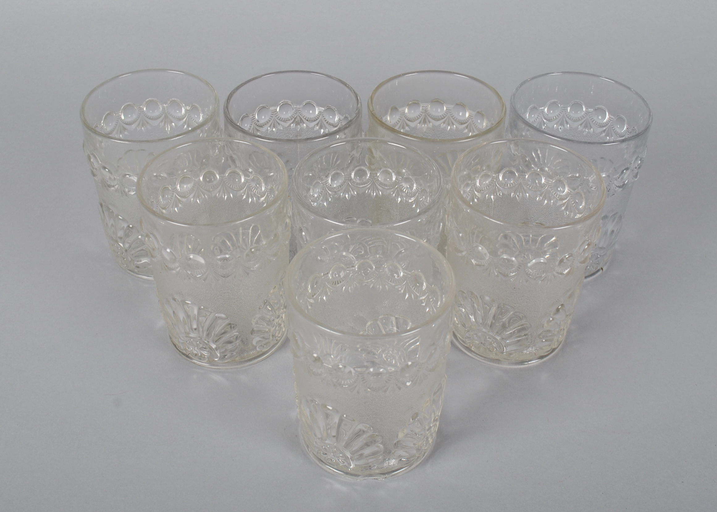 Vintage Clear Glass Tumbler Set