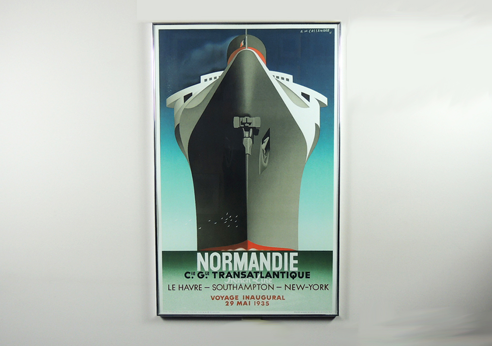 Cassandre 1979 "Normandie" Lithograph
