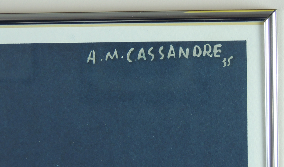 Cassandre 1979 "Normandie" Lithograph