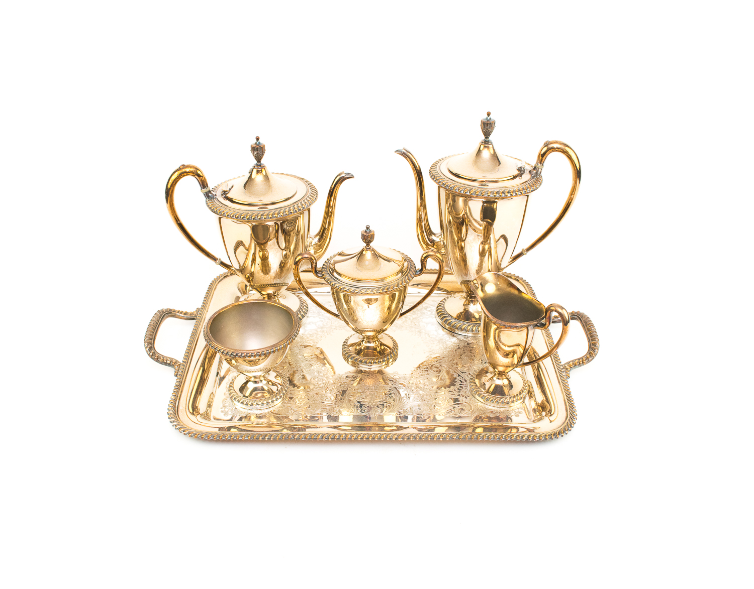 Wilcox International Silver Plate Tea Service